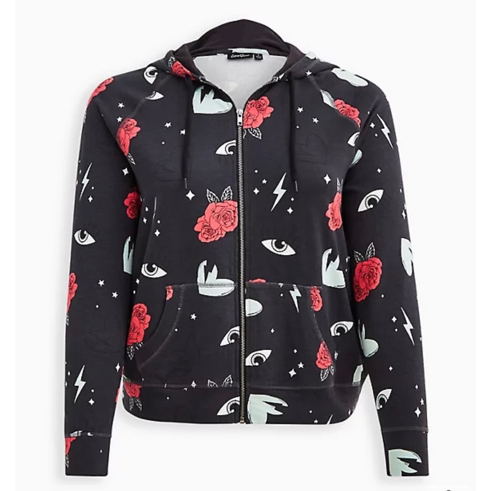 EVERYDAY FLEECE LOVESICK CONVERSATIONAL PRINT GREY